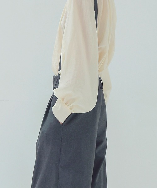 DRESSLAVE(ドレスレイブ)の「detachable strap tuck pants(デタッチャブルストラップタックパンツ)(スラックス・レディース・ブラック/チャコールグレー・36/38)」の15枚目の写真