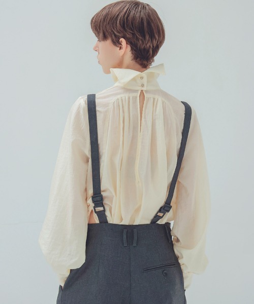 DRESSLAVE(ドレスレイブ)の「detachable strap tuck pants(デタッチャブルストラップタックパンツ)(スラックス・レディース・ブラック/チャコールグレー・36/38)」の16枚目の写真