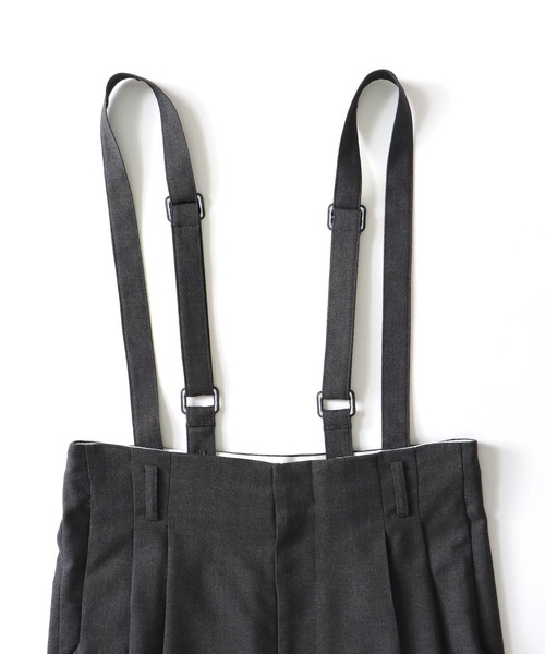 DRESSLAVE(ドレスレイブ)の「detachable strap tuck pants(デタッチャブルストラップタックパンツ)(スラックス・レディース・ブラック/チャコールグレー・36/38)」の20枚目の写真