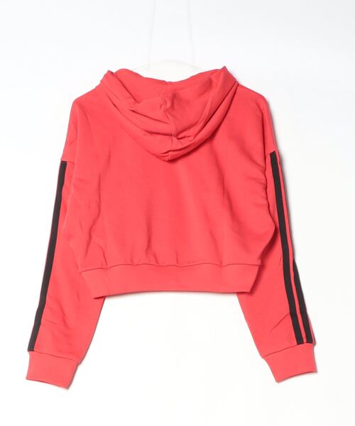 adidas(アディダス)の「エッセンシャルズ スリーストライプス フレンチテリー クロップパーカー / アディダス adidas(パーカー・レディース・レッド・MEDIUM/LARGE/SMALL/X-LARGE/XX-LARGE)」の6枚目の写真