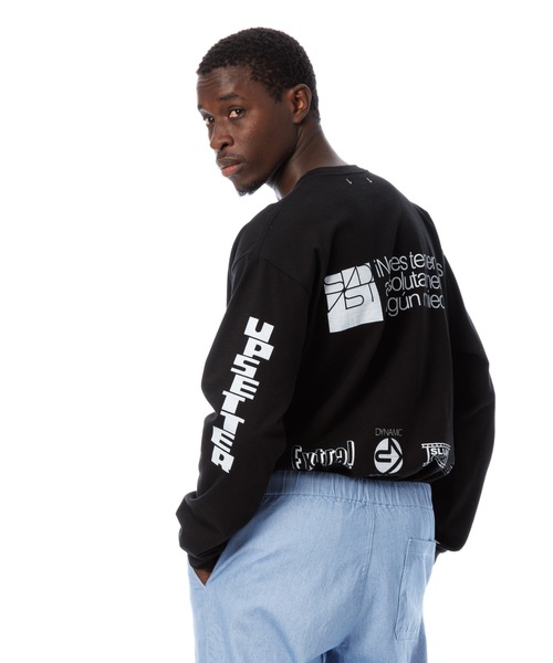 Sandinista(サンディニスタ)の「Vintage 01 Graphic L-S Tee / アーカイブグラフィック入り長袖Tシャツ(Tシャツ/カットソー・メンズ・ホワイト/ブラック・X-LARGE/LARGE/MEDIUM)」の2枚目の写真