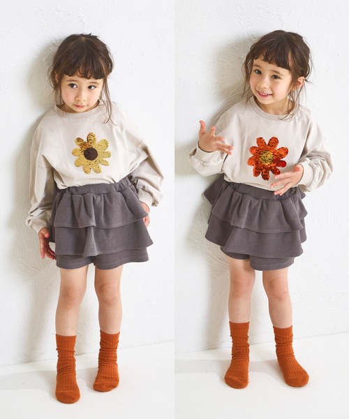 pairmanon（ペアマノン）の「【綿100%】デザインが変わる モチーフスパンコール 長袖Tシャツ（Tシャツ/カットソー・キッズ・ホワイト系その他/ベージュ系その他/ブラック系その他・130/90/110/100/120/150/140）」の14枚目の写真