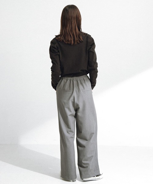 URBAN RESEARCH Sonny Label(アーバンリサーチサニーレーベル)の「パフスリーブフライス/ジャガードロングTシャツ(Tシャツ/カットソー・レディース・その他1/オフホワイト/ブラック・FREE)」の21枚目の写真