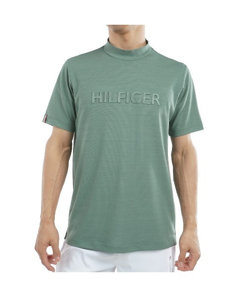 TOMMY HILFIGER GOLF（トミー ヒルフィガー ゴルフ）の「ｴﾝﾎﾞｽﾛｺﾞ 半袖ﾓｯｸﾈｯｸｼｬﾂ（その他トップス・メンズ・ホワイト/ネイビー/オリーブ/グレー/サックスブルー・L/M/LL/3L）」の3枚目の写真