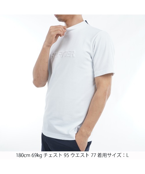 TOMMY HILFIGER GOLF（トミー ヒルフィガー ゴルフ）の「ｴﾝﾎﾞｽﾛｺﾞ 半袖ﾓｯｸﾈｯｸｼｬﾂ（その他トップス・メンズ・ホワイト/ネイビー/オリーブ/グレー/サックスブルー・L/M/LL/3L）」の6枚目の写真