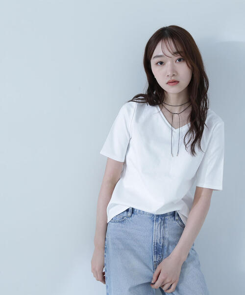 NATURAL BEAUTY BASIC(ナチュラルビューティーベーシック)の「ナローコードチョーカー(チョーカー・レディース・ブラック・フリ-)」の3枚目の写真