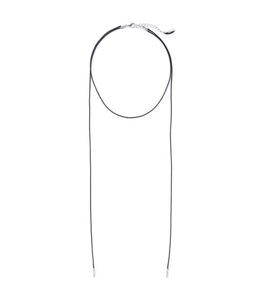 NATURAL BEAUTY BASIC(ナチュラルビューティーベーシック)の「ナローコードチョーカー(チョーカー・レディース・ブラック・フリ-)」の5枚目の写真