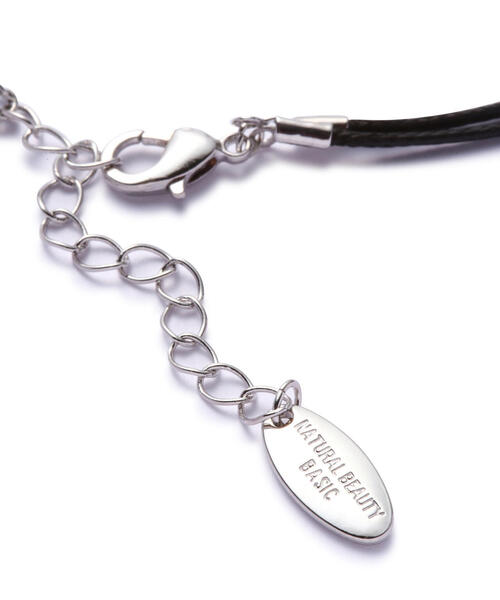 NATURAL BEAUTY BASIC(ナチュラルビューティーベーシック)の「ナローコードチョーカー(チョーカー・レディース・ブラック・フリ-)」の7枚目の写真