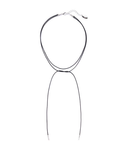 NATURAL BEAUTY BASIC(ナチュラルビューティーベーシック)の「ナローコードチョーカー(チョーカー・レディース・ブラック・フリ-)」の4枚目の写真