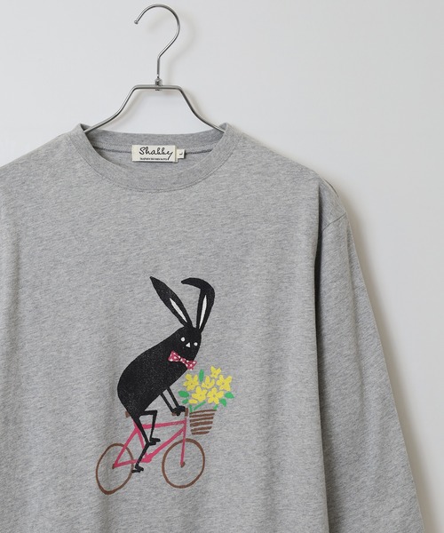 FUNALIVE(ファンアライブ)の「SHABBY 7分袖Tシャツ unisex(Tシャツ/カットソー・メンズ・ブラック/アイボリー/グレー/グリーン/イエロー/ラベンダー・S/M/L/XL)」の1枚目の写真