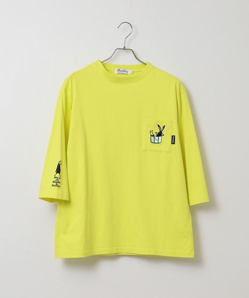 FUNALIVE(ファンアライブ)の「SHABBY 7分袖Tシャツ unisex(Tシャツ/カットソー・メンズ・ブラック/アイボリー/グレー/グリーン/イエロー/ラベンダー・S/M/L/XL)」の18枚目の写真