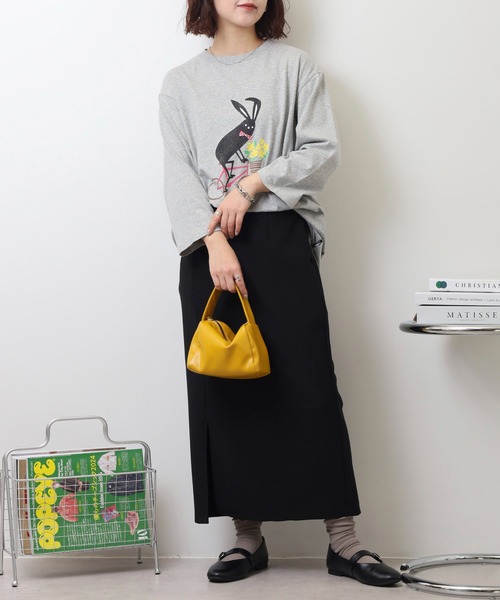 FUNALIVE(ファンアライブ)の「SHABBY 7分袖Tシャツ unisex(Tシャツ/カットソー・メンズ・ブラック/アイボリー/グレー/グリーン/イエロー/ラベンダー・S/M/L/XL)」の11枚目の写真