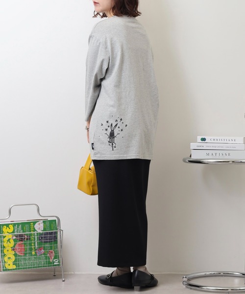 FUNALIVE(ファンアライブ)の「SHABBY 7分袖Tシャツ unisex(Tシャツ/カットソー・メンズ・ブラック/アイボリー/グレー/グリーン/イエロー/ラベンダー・S/M/L/XL)」の12枚目の写真