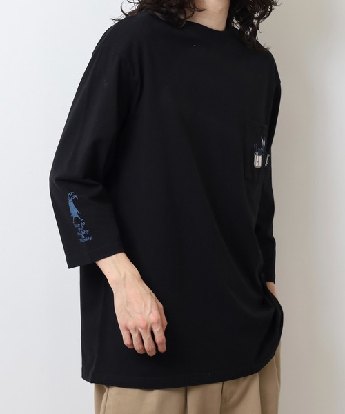 FUNALIVE(ファンアライブ)の「SHABBY 7分袖Tシャツ unisex(Tシャツ/カットソー・メンズ・ブラック/アイボリー/グレー/グリーン/イエロー/ラベンダー・S/M/L/XL)」の13枚目の写真