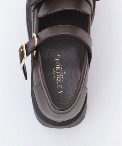 【新品未使用】axes femme POETIQUEメッセージ入り厚底ローファー axes femme POETIQUE アクシーズファム ドット チュール