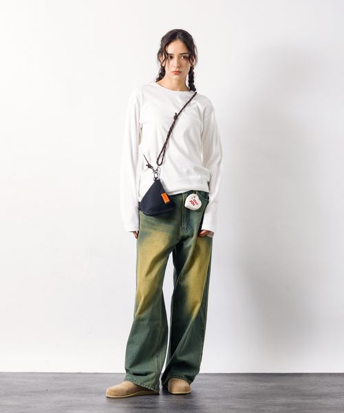 UNIVERSAL OVERALL(ユニバーサルオーバーオール)の「【UNIVERSALOVERALL / ユニバーサルオーバーオール】PYRAMID MESH SHOULDER/メッシュショルダー/ユニセックス/SUVO-020(ショルダーバッグ・メンズ・ホワイト/チャコールグレー/ブラック/ライム/サックスブルー・フリー)」の18枚目の写真