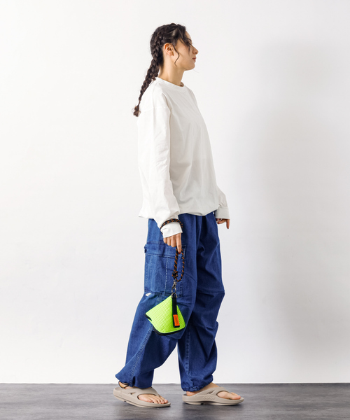UNIVERSAL OVERALL(ユニバーサルオーバーオール)の「【UNIVERSALOVERALL / ユニバーサルオーバーオール】PYRAMID MESH SHOULDER/メッシュショルダー/ユニセックス/SUVO-020(ショルダーバッグ・メンズ・ホワイト/チャコールグレー/ブラック/ライム/サックスブルー・フリー)」の10枚目の写真
