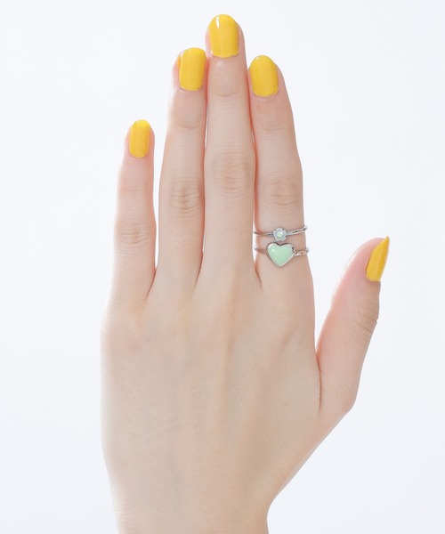 MARY QUANT（マリークワント）の「カラーエポハート リング（リング