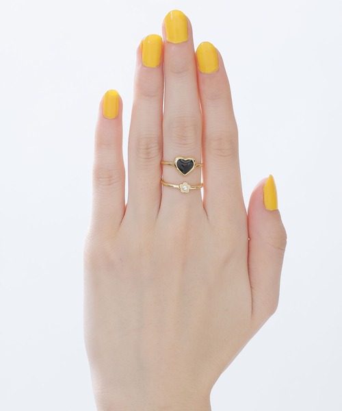 国内★MARY QUANT★カラーエポハート リング 5色 ギフトにも◎ 国内☆MARY QUANT☆カラーエポハート リング 5色 ギフトにも