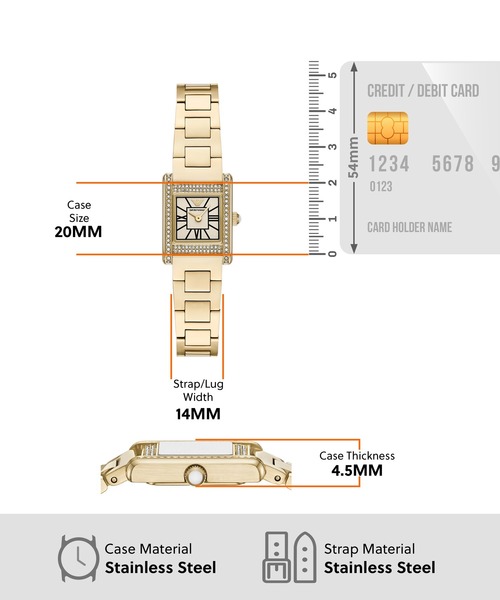 EMPORIO ARMANI(エンポリオアルマーニ)の「エンポリオ・アルマーニ 腕時計 レディース アナログ ステンレス AR11663(アナログ腕時計・レディース・GOLD・FREE)」の7枚目の写真