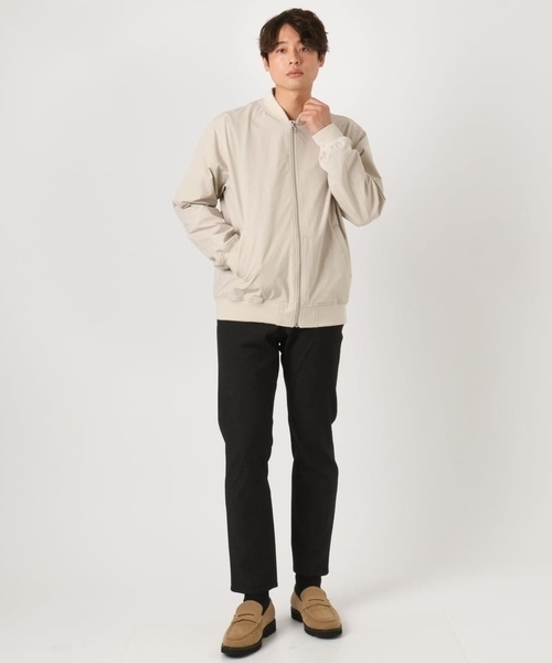 a.v.v（アーヴェヴェ）の「【撥水/洗濯機で洗える】ストレッチリブブルゾン（ブルゾン・メンズ・ライトベージュ/カーキ・46/48/50）」の9枚目の写真