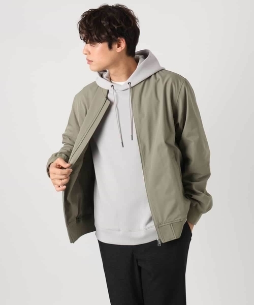 a.v.v（アーヴェヴェ）の「【撥水/洗濯機で洗える】ストレッチリブブルゾン（ブルゾン・メンズ・ライトベージュ/カーキ・46/48/50）」の11枚目の写真