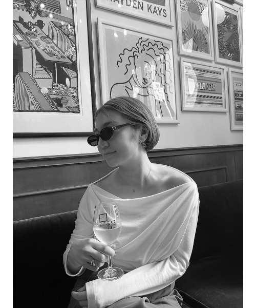 amel（エイメル）の「【RE ARRIVAL】ドレープデザイントップス / ホワイト（Tシャツ/カットソー・レディース・ホワイト・FREE）」の15枚目の写真