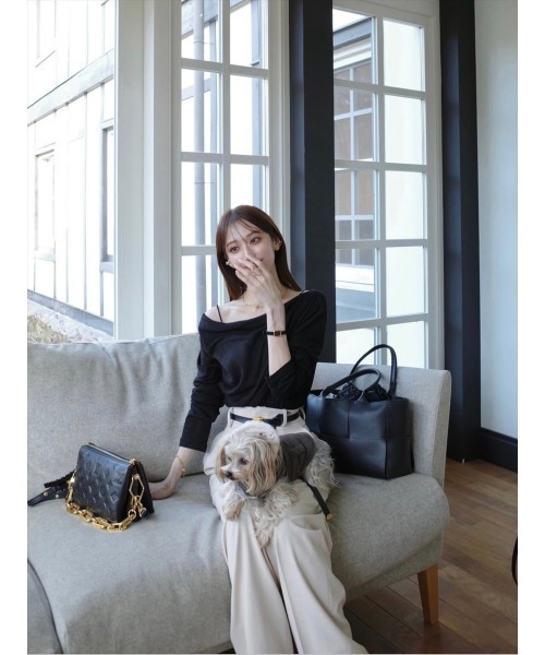 amel（エイメル）の「【RE ARRIVAL】ドレープデザイントップス / ホワイト（Tシャツ/カットソー・レディース・ホワイト・FREE）」の13枚目の写真