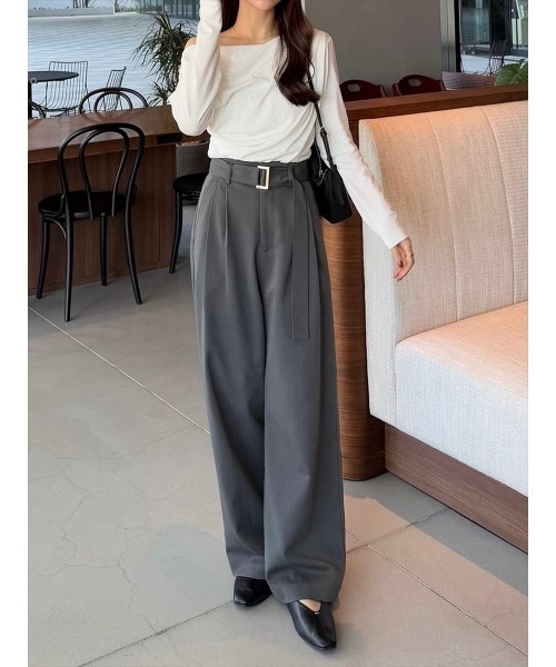 amel（エイメル）の「【RE ARRIVAL】ドレープデザイントップス / ホワイト（Tシャツ/カットソー・レディース・ホワイト・FREE）」の20枚目の写真