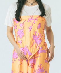 ROSE BUD([Yobh)FLOWER PRINT SCARF(o_i/XJ[t)