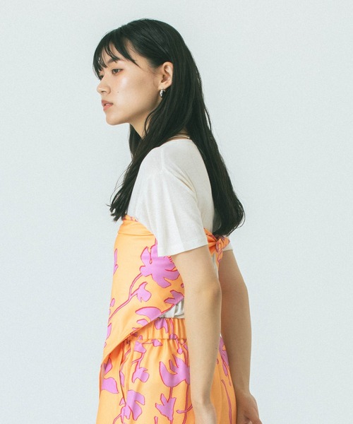 セール】FLOWER PRINT SCARF（バンダナ/スカーフ）｜ROSE BUD
