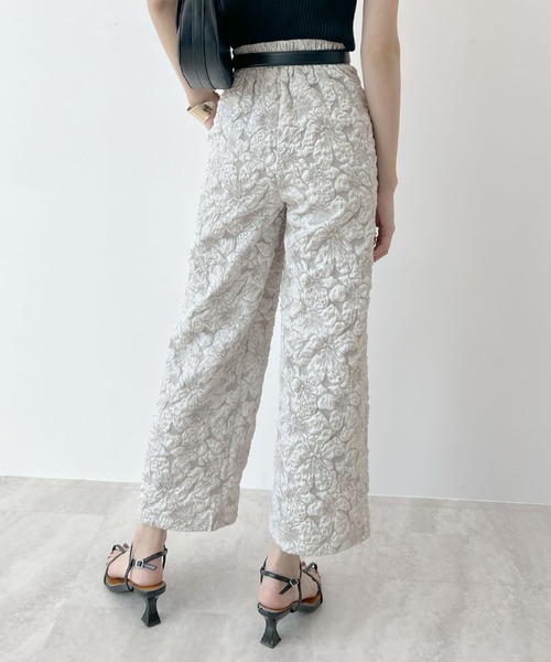 Futier land（フューティアランド）の「ジャガードフラワーパンツ（その他パンツ・レディース・グレー/ブラック・MEDIUM/LARGE）」の8枚目の写真