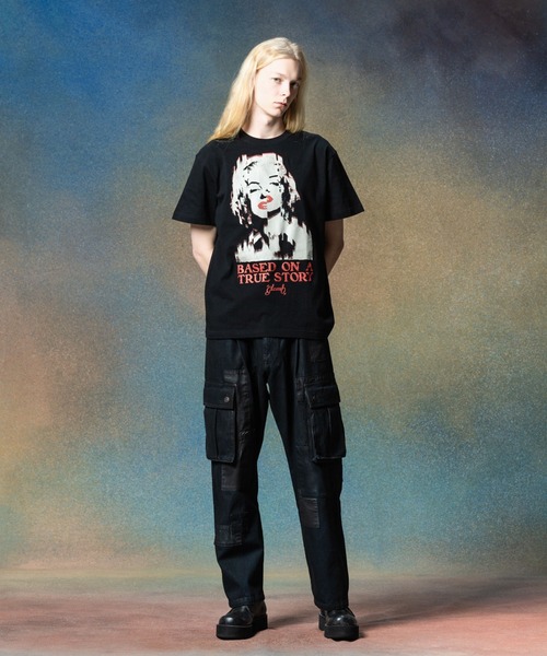 glamb(グラム)の「Unplugged Cargo Denim / アンプラグドカーゴデニム(デニムパンツ・メンズ・ブラック/インディゴブルー・S/M/L)」の4枚目の写真