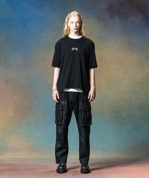 glambグラム　Unpluggedアンプラグド cargo パンツ　ブラック Unplugged Cargo Denim / アンプラグドカーゴデニム（デニム