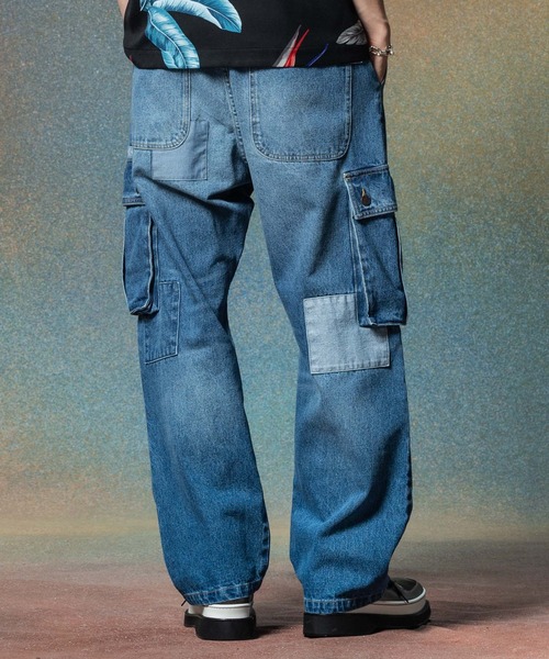 パンツ glamb/Dirt Unplugged Denim / Unplugged Cargo Denim / アンプラグドカーゴデニム（デニム