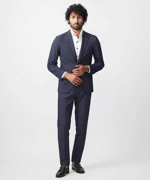 MICHEL KLEIN HOMME (ミッシェルクランオム)の「【セットアップ】ジャージテーラードジャケット(テーラードジャケット・メンズ・ブラック/ネイビー・MEDIUM/LARGE/X-LARGE)」の18枚目の写真