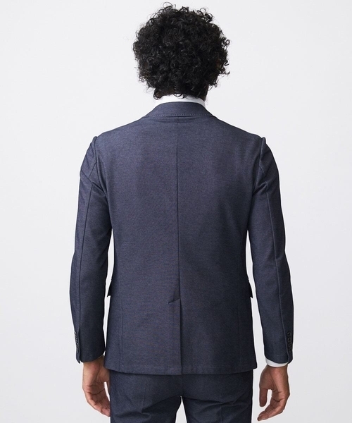 MICHEL KLEIN HOMME (ミッシェルクランオム)の「【セットアップ】ジャージテーラードジャケット(テーラードジャケット・メンズ・ブラック/ネイビー・MEDIUM/LARGE/X-LARGE)」の11枚目の写真