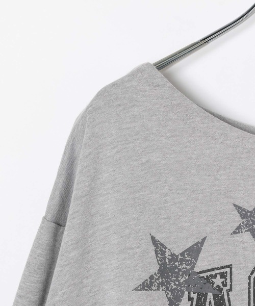 3.3 Field Trip （3.3フィールドトリップ）の「3.3 Field Trip／ベルト付き肩あきプルオーバー（スウェット・レディース・グレー/チャコール・FREE）」の6枚目の写真