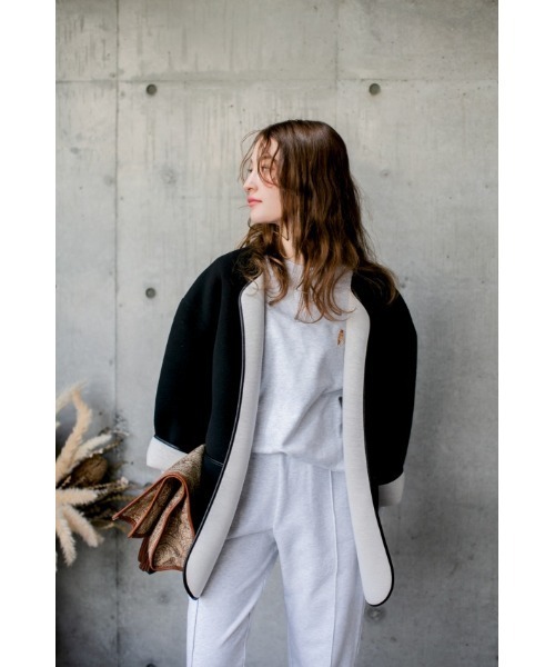 INNOCENT(イノセント)の「【MAKE-AI】スウェット セットアップ(トップス&パンツ)(セットアップ・レディース・グレー/ブラック/ベージュ・FREE)」の4枚目の写真