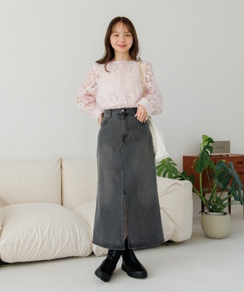 flower（フラワー）の「ガーデンブルームブラウス（シャツ/ブラウス・レディース・ブルー/アイボリー/ピンク・FREE）」の8枚目の写真