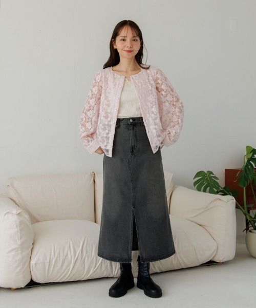 flower（フラワー）の「ガーデンブルームブラウス（シャツ/ブラウス・レディース・ブルー/アイボリー/ピンク・FREE）」の11枚目の写真