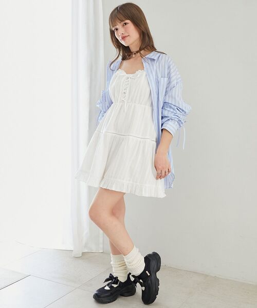 MAJESTIC LEGON(マジェスティックレゴン)の「袖ドロストギャザーシャツ(シャツ/ブラウス・レディース・イエロー/ピンク/ブルー・MEDIUM)」の19枚目の写真