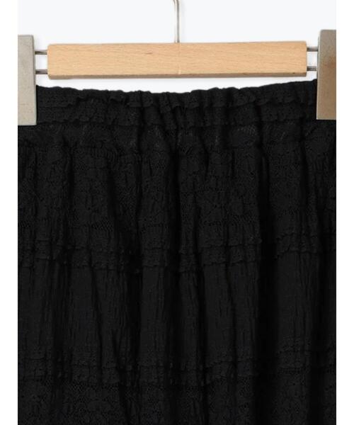 ehka sopo（エヘカソポ）の「レースティアードスカート（スカート・レディース・ブラック/オフホワイト・F）」の11枚目の写真