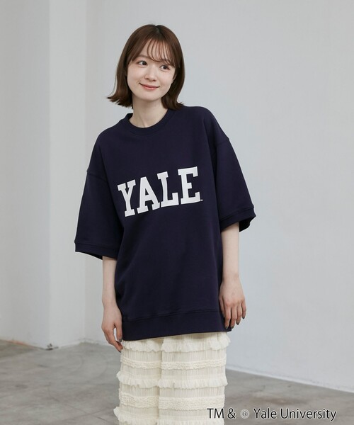 coen（コーエン）の「YALE別注 スウェットTシャツ（Tシャツ/カットソー・メンズ・ホワイト/コバルトブルー/ネイビー・M/L/XL）」の4枚目の写真