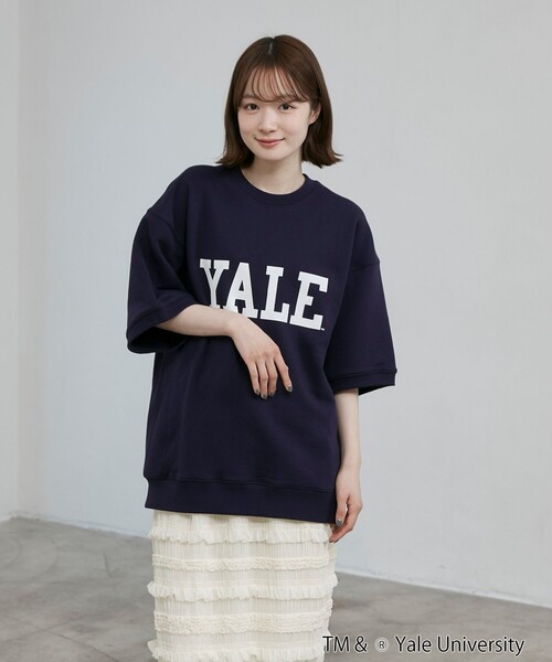 coen（コーエン）の「YALE別注 スウェットTシャツ（Tシャツ/カットソー・メンズ・ホワイト/コバルトブルー/ネイビー・M/L/XL）」の6枚目の写真