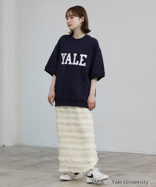 coen（コーエン）の「YALE別注 スウェットTシャツ（Tシャツ/カットソー・メンズ・ホワイト/コバルトブルー/ネイビー・M/L/XL）」の7枚目の写真