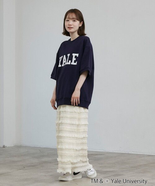 coen（コーエン）の「YALE別注 スウェットTシャツ（Tシャツ/カットソー・メンズ・ホワイト/コバルトブルー/ネイビー・M/L/XL）」の9枚目の写真