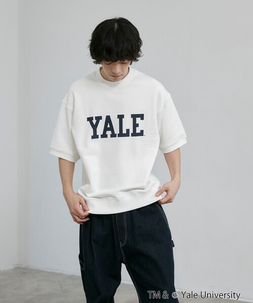 coen（コーエン）の「YALE別注 スウェットTシャツ（Tシャツ/カットソー・メンズ・ホワイト/コバルトブルー/ネイビー・M/L/XL）」の10枚目の写真