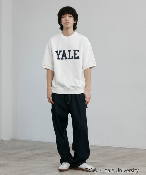 coen（コーエン）の「YALE別注 スウェットTシャツ（Tシャツ/カットソー・メンズ・ホワイト/コバルトブルー/ネイビー・M/L/XL）」の11枚目の写真