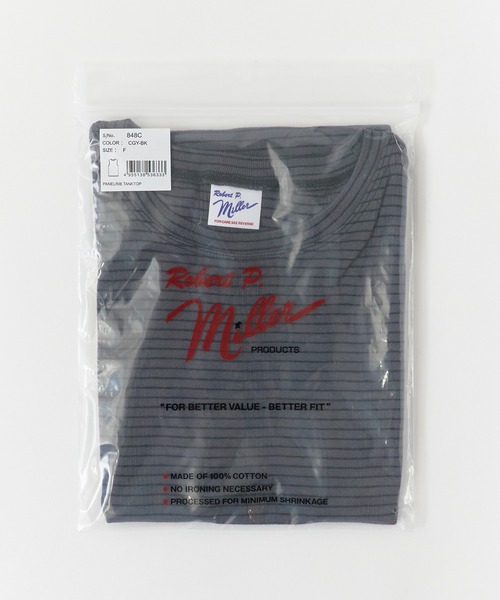 MILLER（ミラー）の「R.P.miller/ミラー Panel ribed tank top タンクトップ 2026新作　再入荷（タンクトップ・レディース・ホワイト/イエロー/ミント/ブラック/グレー・FREE）」の12枚目の写真